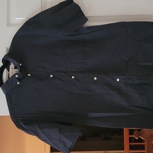 H&M gray button up, size medium